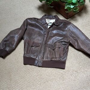 Leather Bomber jacket